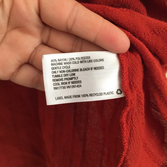 Burnt Orange High Low Sleeveless Tank - Picture 5 of 6